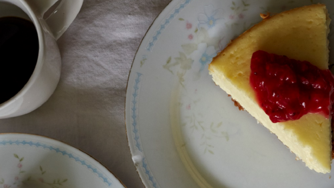 coffee and cheesecake