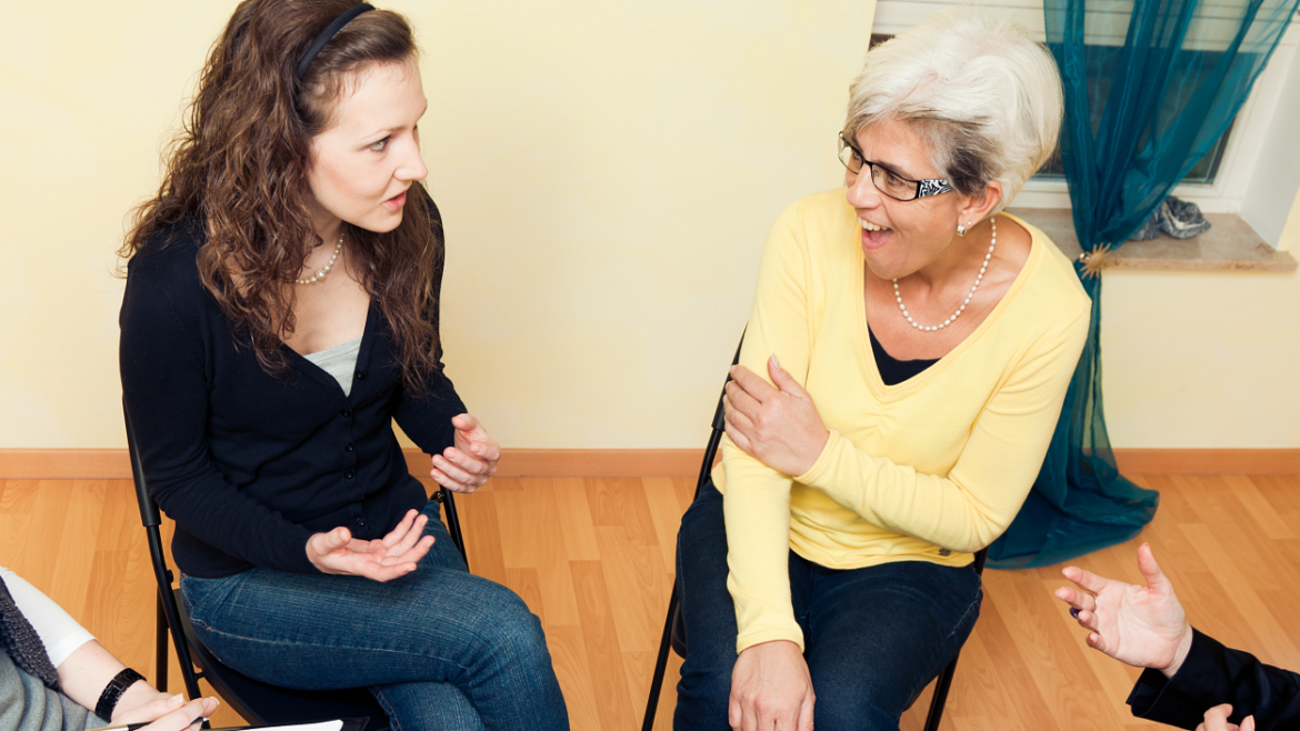 Four women in discussion