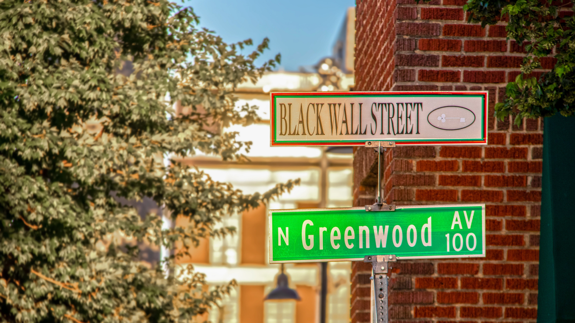 Street sign: Black Wall Street